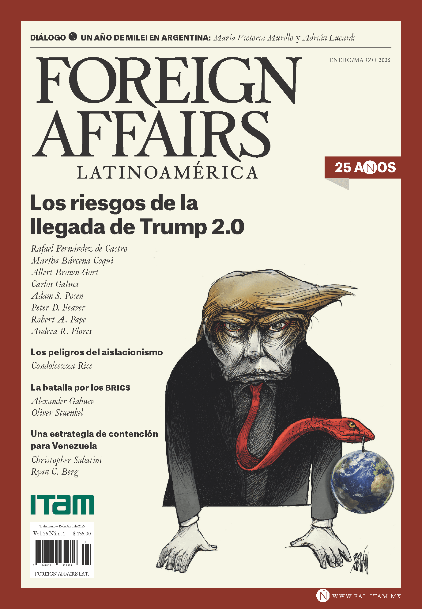 Portada de la revista Foreign Affairs Latinoamérica, sin punto al final del título
